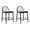Grey - Linen - 26", variant on Guyou Modern Bar Stools Set of 2, 30" Counter Height Bar Stools with Natural Rattan Back and Solid Wood Frame, Linen Upholstered Kitchen Island Chairs for Bar Island Cafe Kitchen, Beige