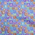 thumbnail image 1 of oneOone Polyester Spandex Medium Blue Fabric Kids Alphabet Sewing Craft Projects Fabric Prints By Yard 56 Inch Wide, 1 of 4