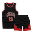 thumbnail image 1 of Jersey No.23/children's Basketball Uniform Set Kids/black, 1 of 3