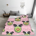 thumbnail image 5 of Pofeuu Panda Avocado Print Ultra-Soft Micro Fleece Blanket,for Bed Or Sofa,All Season Throw Blankets Flannel Blanket-80"x60", 5 of 7