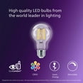 thumbnail image 4 of Philips Ultra Definition LED 60-Watt A19 Filament Light Bulb, Clear Daylight, Dimmable, E26 Medium Base (2-Pack), 4 of 10