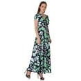 thumbnail image 3 of Butterfly V Neck Empire Waist Maxi Dress, 3 of 4