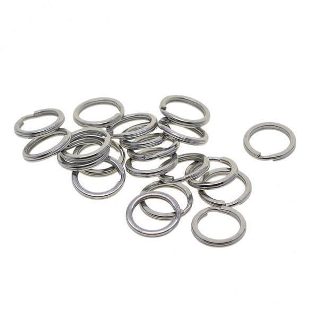 Llaveros de doble aro de Acero inoxidable Strade Fareast Limited 20 piezas 4 piezas