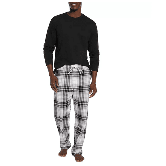 Gap Men's Flannel Pajama Set Black Plaid X-Small