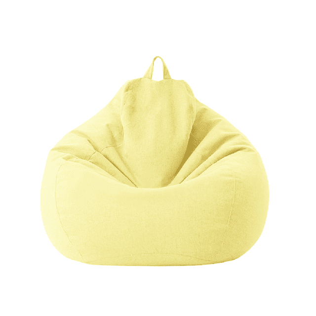 SAYOO Sofá de color sólido con mango, bolsa de frijoles moderna sin relleno SAYOO moda