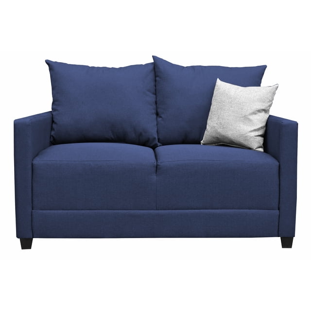 Love seat El Bazar Store Atlanta Lino Azul Marino 2 plazas Modular Moderno