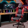 Devoko Reclining Gaming Chair with Rolling Swivel, Adjustable Armrests