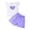 ZB-Purple, variant on Wxirdiow Girls Spring Outfits Toddler Baby Girl Clothes Cute Short Sleeve T Shirts Top Ruffle Shorts Set 2 Piece Summer Outfits Yellow Size,1-2 Years