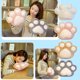 thumbnail image 2 of Advancent Almohada con forma de pata de gato, cojín para asiento de Animal de peluche cálido con garra de gato de peluche innovador, cojín Suministros térmicos Gris, 2 of 6