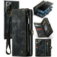 thumbnail image 1 of For Samsung Galaxy Note 20 Ultra Wallet Case,Multi-Functional Retro Leather Purse Flip Cover Zipper Wallet Case with Removable Card Slots Pocket & Detachable Wrist Strap Magnetic Phone Case, Black, 1 of 9