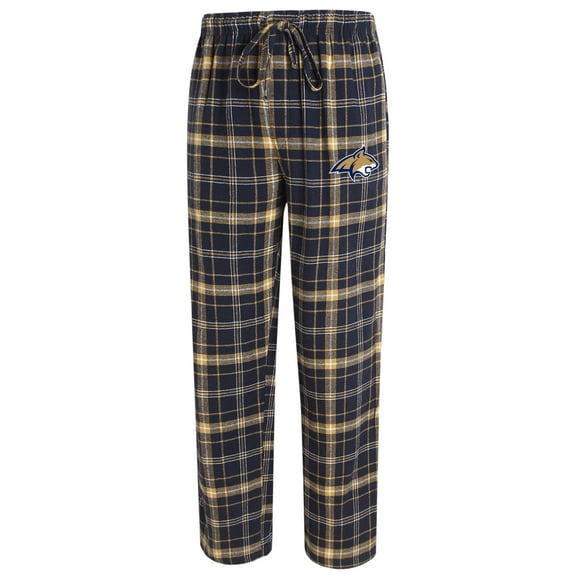 Men's Concepts Sport Navy/Gold Montana State Bobcats Ultimate Flannel Pants