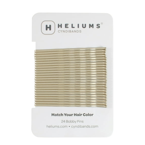 Heliums Ash Light Blonde Extra Long Wavy Easier to Open Bobby Pins, 2.5 Inch - 24 Count