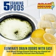 thumbnail image 4 of Drain Weasel Foaming Garbage Disposal Cleaner & Deodorizer Pods, Lemon, 5 Ct, 4 of 9