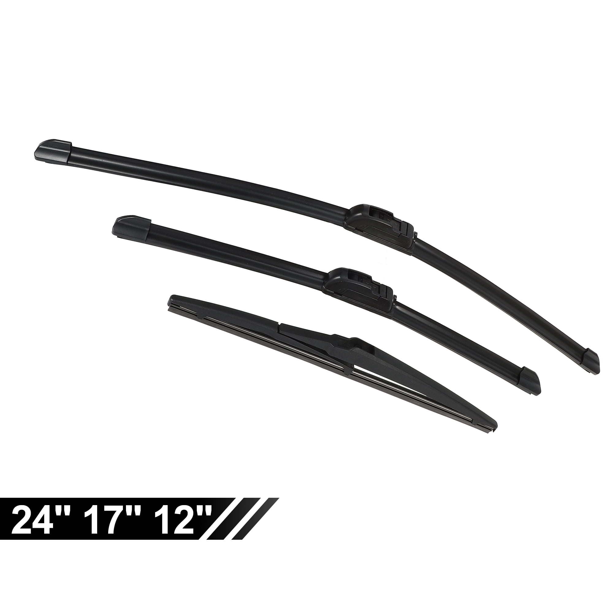 Unique Bargains 24 Inch 17 Inch 12 Inch Windshield Wiper Blade Set for Toyota RAV4 2006