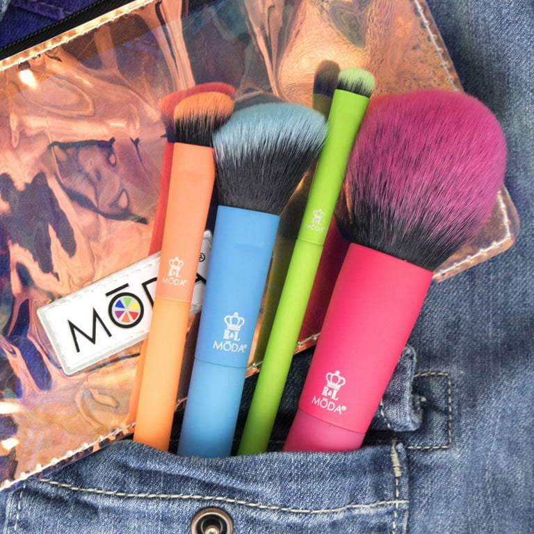 Moda Brush Totally Electric Complete Face 5pc Makeup Brush Moda Brush Totally Electric Complete Face 5pc Makeup Brush