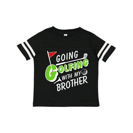 

Inktastic Going Golfing with My Brother- Kids Golf Gift Toddler Boy or Toddler Girl T-Shirt
