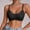 Black, variant on Women Second Skin Nude Seamless Wireless T-Shirt Bra, Adjustable Thin Straps V Neck Invisible Thin Breathable Daily Lounge Bralette Beige XL(XL)