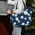 thumbnail image 7 of Balery Daisies Flowers Beach Travel Bag - Water-Resistant, Large Capacity Lightweight Tote with 7 Pockets for Women and Men - Perfect for Beach, Pool, Gym, and Travel, 7 of 7