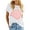 White, variant on Sherrylily Women Rose Graphic Tee T Shirt Loose Fit Short Sleeve Casual Tops
