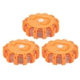 thumbnail image 3 of LED Road Flares Lights, Universal 3pcs Magnetic Roadside Warning  Light High Strength 9 Modes  For Bike For Car Blue,Orange,Orange With Dot Type, 3 of 8
