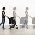 thumbnail image 6 of VIVO Black 3 Wheel Pet Stroller / Cat & Dog Foldable Carrier Strolling Cart, 6 of 8