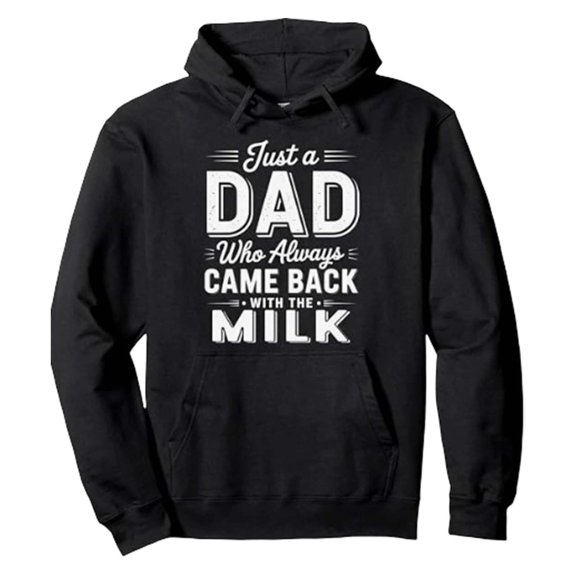 XIAOCHA Men's Pullover Hoodie Dad Quote Graphic Hoodies Casual Daily Hooded Sweatshirt, Black, Sizes XXL