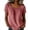 *Pink, variant on VBVC Women's Square Neck Short Sleeve Blouse, Ladies' Loose Fit Breathable Tunic, Casual Solid Color Summer Top For Women,Black,S-2XL