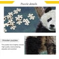thumbnail image 2 of Coolnut Panda Puzzle 500 Pieces Wooden Puzzle Artwork Jigsaw Puzzle Home Decor, 20.5 x 14.9 Inch, 2 of 7