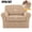 Khaki, variant on Elastic Stretch Sofa Cover, Machine-Washable Pet-Proof Furniture Protector, Suitable for 1/2/3-Seater Living Room Sofas with Removable Cushions