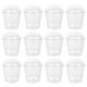 thumbnail image 1 of EeaseMX 50 juegos de vasos de plástico prácticos para postres, fiestas, comida, postres, tazas con tapas, 1 of 7
