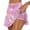 Pink, variant on JINMGG Summer Fall Womens Plus Size Clearance $5 Women's Summer Pleated Tennis Skirts Athletic Stretchy Short Yoga Fake Two Piece Trouser Skirt Shorts