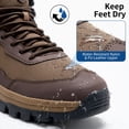 thumbnail image 4 of Ecetana Men's Winter Snow Boots Waterproof Warm Faux Fur Lined Durable Boot Anti Slip Outdoor Warm Climbing Shoes, 4 of 6