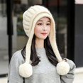 thumbnail image 2 of Gorro de invierno con orejeras y gorro de lana para mujer, 2 of 4