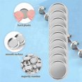 thumbnail image 5 of 20 Pieces Gold Discs Binder Rings Plastic Discs for Notebook and Planner Scrapbooking (Silver), 5 of 5