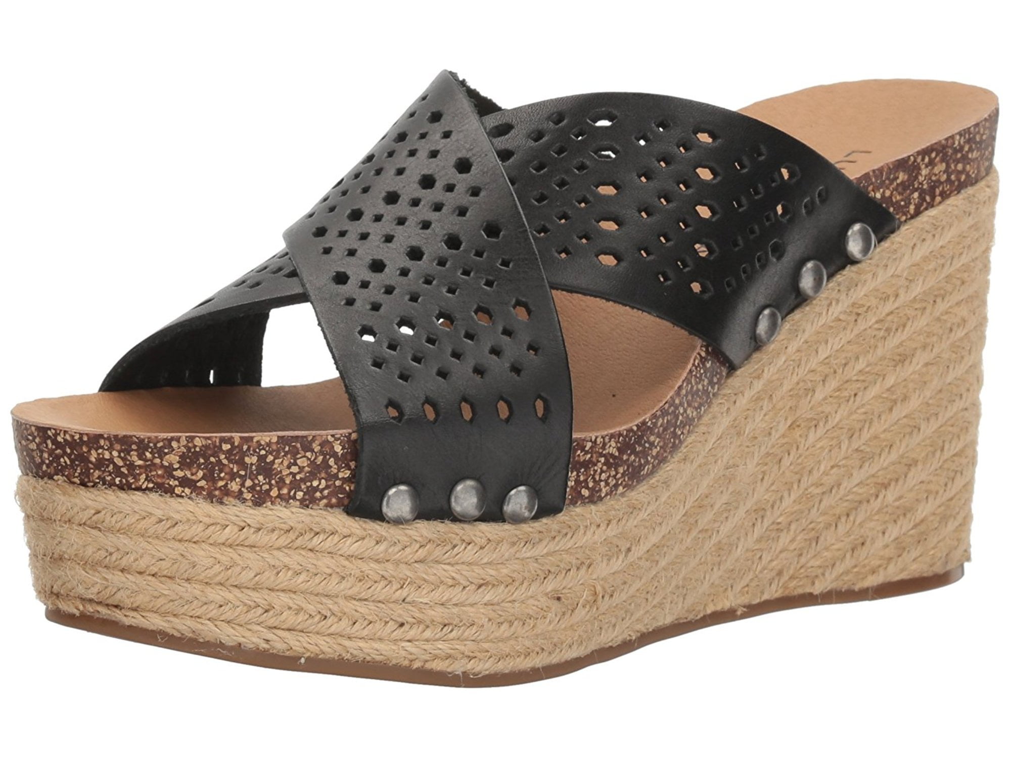 Lucky Brand - Lucky Brand Womens LK-NEEKA2 Leather Open Toe Casual Espadrille Sandals - Walmart 