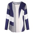 thumbnail image 5 of zanvin Hauts pour Femmes, Mode Imprimée Décontractée Col en V Manches Longues T-Shirt Ample Blouse, 5 of 5
