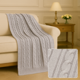 thumbnail image 4 of Cotton Throw Blanket – 100% Cable Knit Throw for Couch, Sofa or Bed, Soft & Lightweight, Machine Washable,Decorative Blanket for All Seasons, 4 of 7
