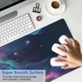 thumbnail image 4 of Spectacular Gaming Experience Awaits: Large Mouse Pad with Dazzling Galaxy Design; Non-Slip Rubber Base, Stitched Edges for Durability. Ideal for Keyboards & Desks - 31.5x11.8inch., 4 of 7