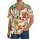 thumbnail image 1 of Fotbe construction road work landscape Camisa Estampada de Manga Corta para Hombre, Casual de Verano, Estilo Playero, Sin Arrugas-Medium, 1 of 5