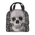 thumbnail image 4 of ZICANCN Insulated Lunch Bag for Women Men, Cupid Rose Skull Print Reusable Cute Lunch Bags for Picnic School Work Office, 4 of 8