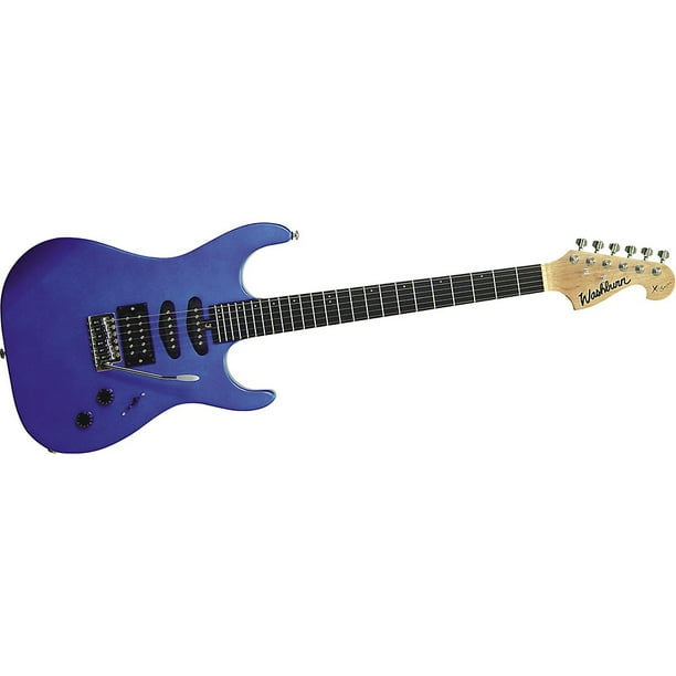 zondag onbetaald plek Washburn X10 Electric Guitar Metallic Blue - Walmart.com