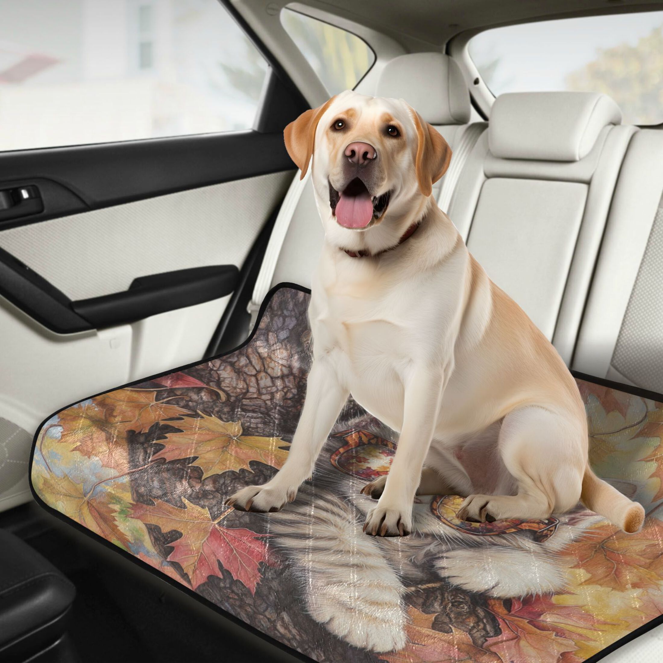 Qxltty Maple Leaf Cat Cat litter Pads Pet Set of 3 Diaper Mats Center Anti-leakage Layer Absorbent Soft and Comfortable