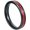 4MM Red, variant on Unisex Stainless Steel Simple Dainty Thin Red Imitation Opal Stacking Matching Couple Ring Beveled Edges