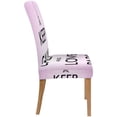 thumbnail image 3 of FMSHPON Keep Calm and Love Paris Stretch Chair Cover Protector Seat Slipcover for Dining Room Hotel Wedding Party Set of 4, 3 of 6