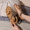 thumbnail image 4 of YOUYEDIAN Orthopedic Casual Sandals for Women Arch Support Summer Flat Sandals Wide Non Slip Slip on Sneakers Comfort 2026 Orthopedic Shoes (Ginger), 4 of 9