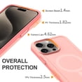 thumbnail image 3 of ELEHOLD Case for iPhone 15 Pro, Shockproof Slim Skin-Friendly Strong Magnetic Matte Case,Pink, 3 of 6
