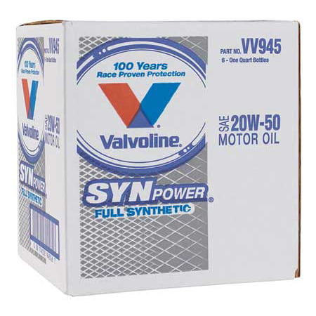VALVOLINE Motor Oil,Full Synthetic,32 Oz,20W-50
