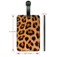 thumbnail image 5 of Faux Leopard Fur - Luggage ID Tags / Suitcase Identification Cards - Set of 2, 5 of 5