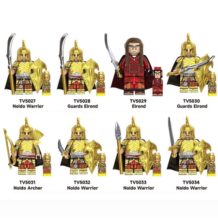 The Lord of the Rings Custom Building Block Minifigures X 8 Set B