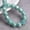 Opaque Cyan, variant on U8MO 10pcs Triangular Facets Colorful Round 10mm Faceted Crystal Glass Loose Beads-Opaque Red